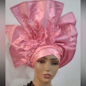 Designer Hat - Rare Elegant Classy One Of A Kind Hand Made Auto Gele - NWOT